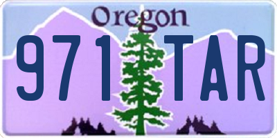 OR license plate 971TAR