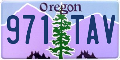 OR license plate 971TAV