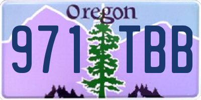 OR license plate 971TBB