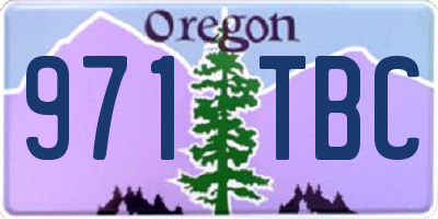 OR license plate 971TBC