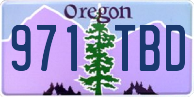 OR license plate 971TBD