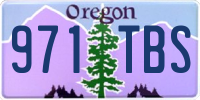 OR license plate 971TBS