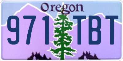 OR license plate 971TBT