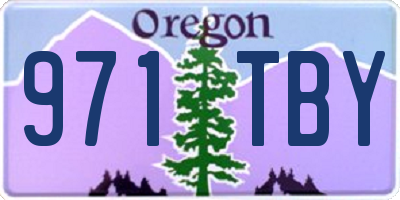 OR license plate 971TBY