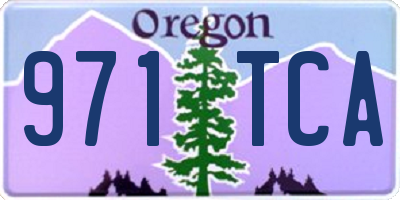 OR license plate 971TCA