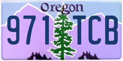 OR license plate 971TCB