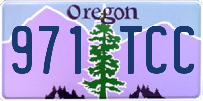 OR license plate 971TCC