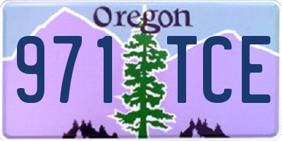 OR license plate 971TCE