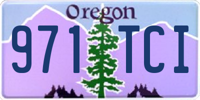 OR license plate 971TCI