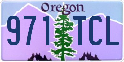 OR license plate 971TCL