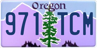 OR license plate 971TCM