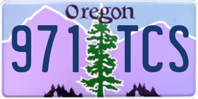 OR license plate 971TCS