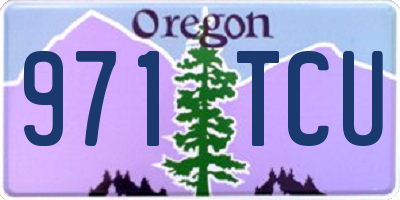OR license plate 971TCU