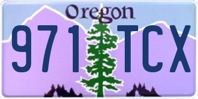 OR license plate 971TCX