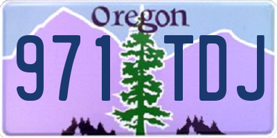 OR license plate 971TDJ