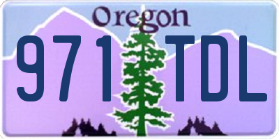 OR license plate 971TDL