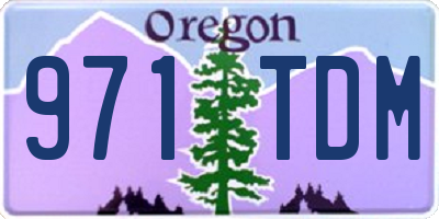 OR license plate 971TDM