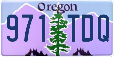 OR license plate 971TDQ