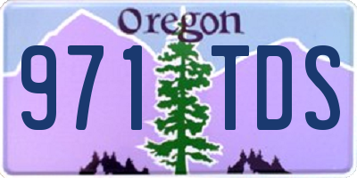 OR license plate 971TDS