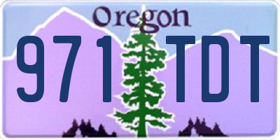 OR license plate 971TDT