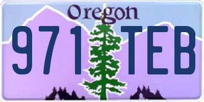 OR license plate 971TEB