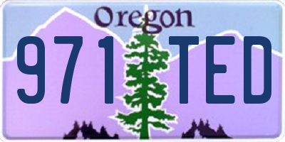 OR license plate 971TED