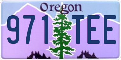 OR license plate 971TEE