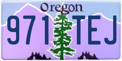 OR license plate 971TEJ