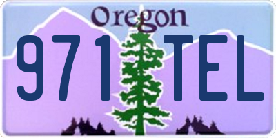 OR license plate 971TEL