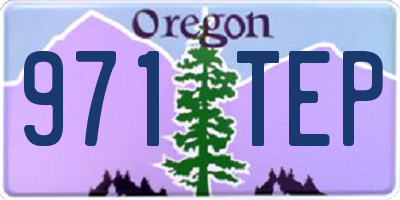 OR license plate 971TEP
