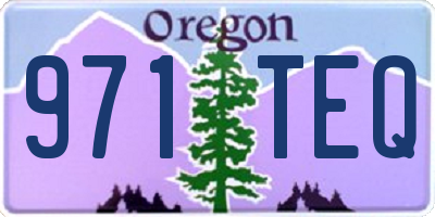 OR license plate 971TEQ