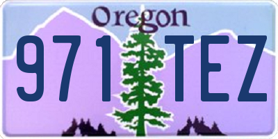 OR license plate 971TEZ