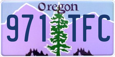 OR license plate 971TFC