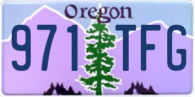 OR license plate 971TFG