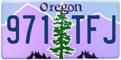 OR license plate 971TFJ