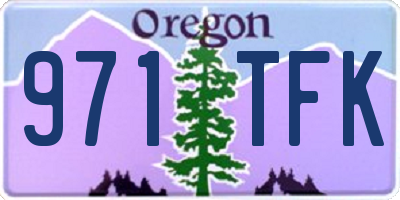 OR license plate 971TFK
