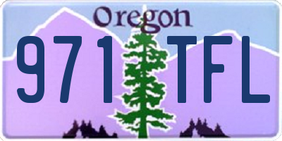 OR license plate 971TFL