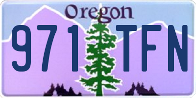 OR license plate 971TFN