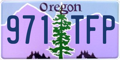 OR license plate 971TFP