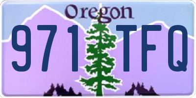 OR license plate 971TFQ