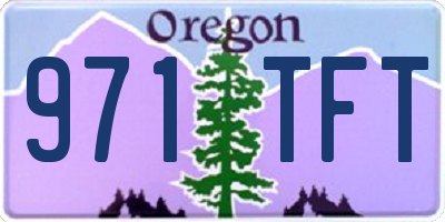 OR license plate 971TFT