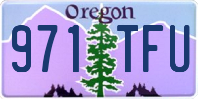 OR license plate 971TFU