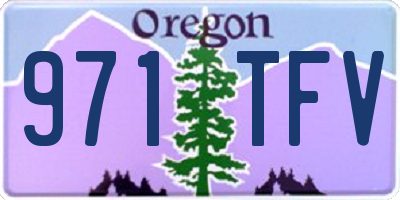 OR license plate 971TFV
