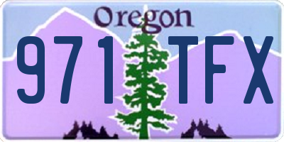 OR license plate 971TFX