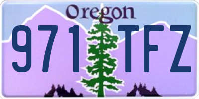 OR license plate 971TFZ