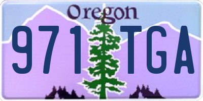 OR license plate 971TGA