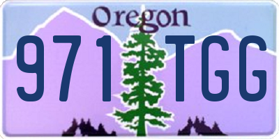 OR license plate 971TGG