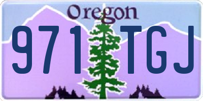 OR license plate 971TGJ
