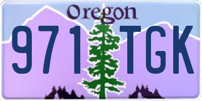 OR license plate 971TGK