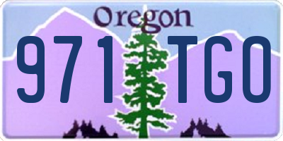 OR license plate 971TGO